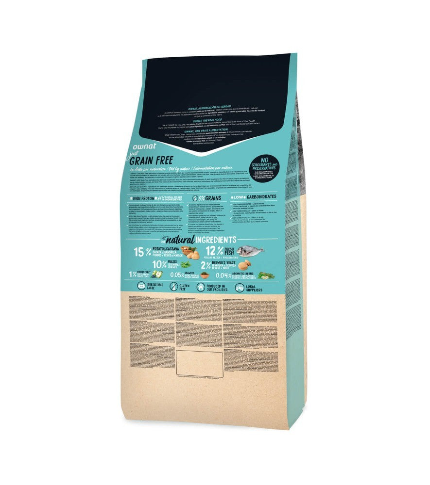 Ownat Just Grain Free Sterilized Fish croquettes pour chat