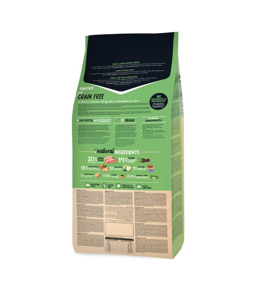 Ownat Grain Free Just Light croquettes pour chien