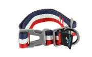 COLLIER BLEU BLANC ROUGE 28-45CM
