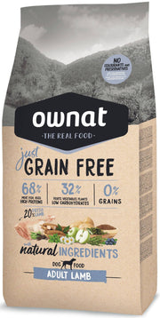 Ownat Grain Free Just adult lamb croquettes pour chien
