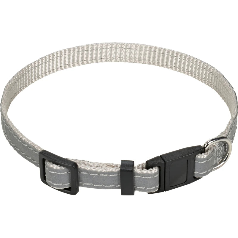 COLLIER CHAT REFLECHISSANT GRIS