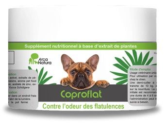 Arca Natura COPROFLAT complément alimentaire contre les flatulences chez le chien