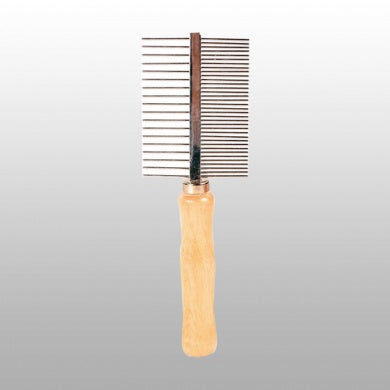 PEIGNE MANCHE BOIS DOUBLE