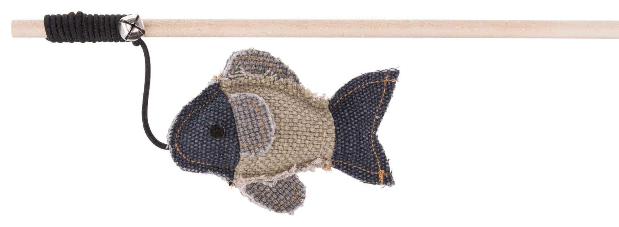 Jouet scandinave pour chat Be Nordic canne à pêche avec poisson