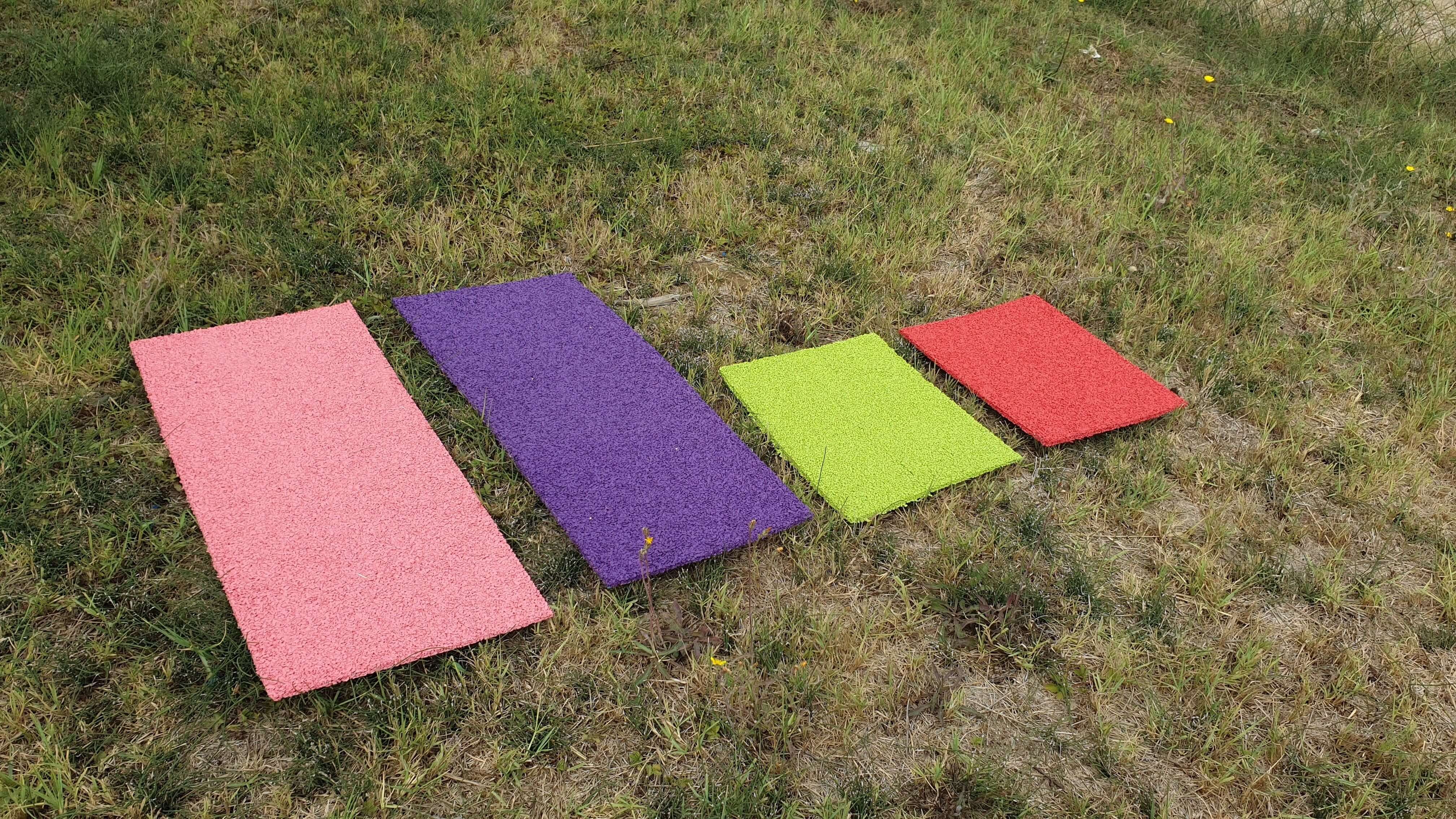 Tapis de zone en tartan