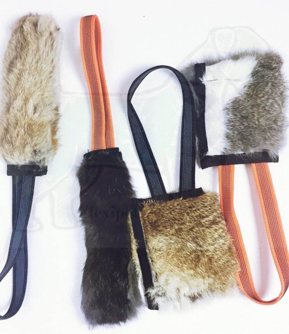 Jouet Flexipets - Fourrure Rabbit carré et élastique