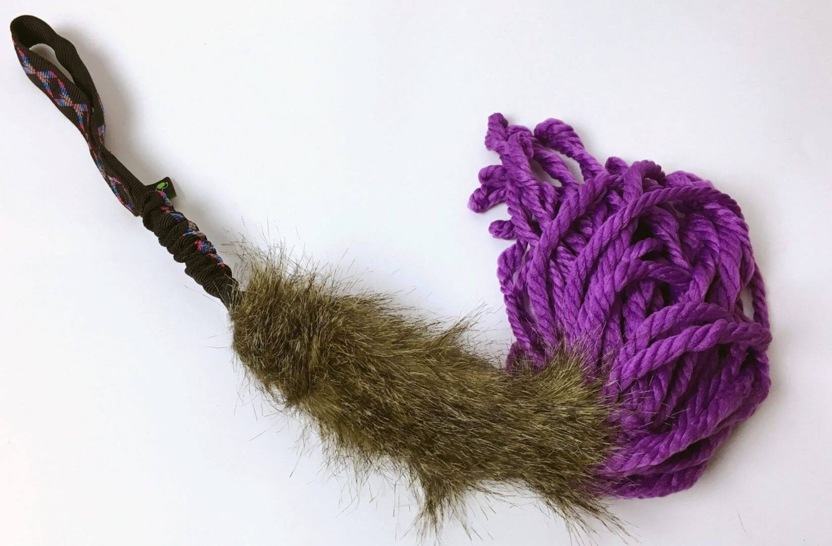 Jouet Flexipets - Fourrure Rabbit tresse et élastique