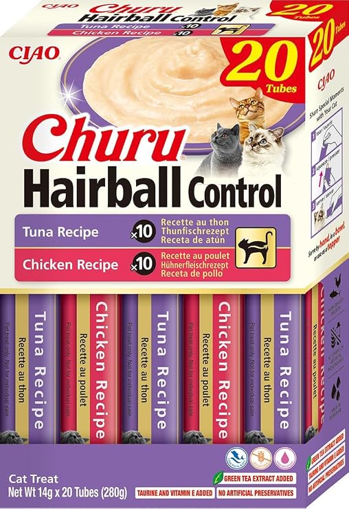 Inaba Churu - Chat - Friandise à lécher au Thon et Saumon - 4x14g