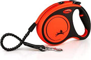 flexi XTREME, laisse sangle, M: 5 m, noir/orange