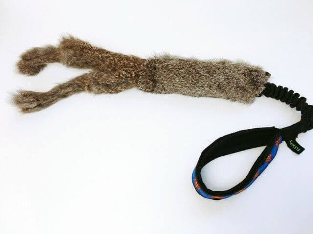 Jouet Rabbit avec double fourrure et élastique