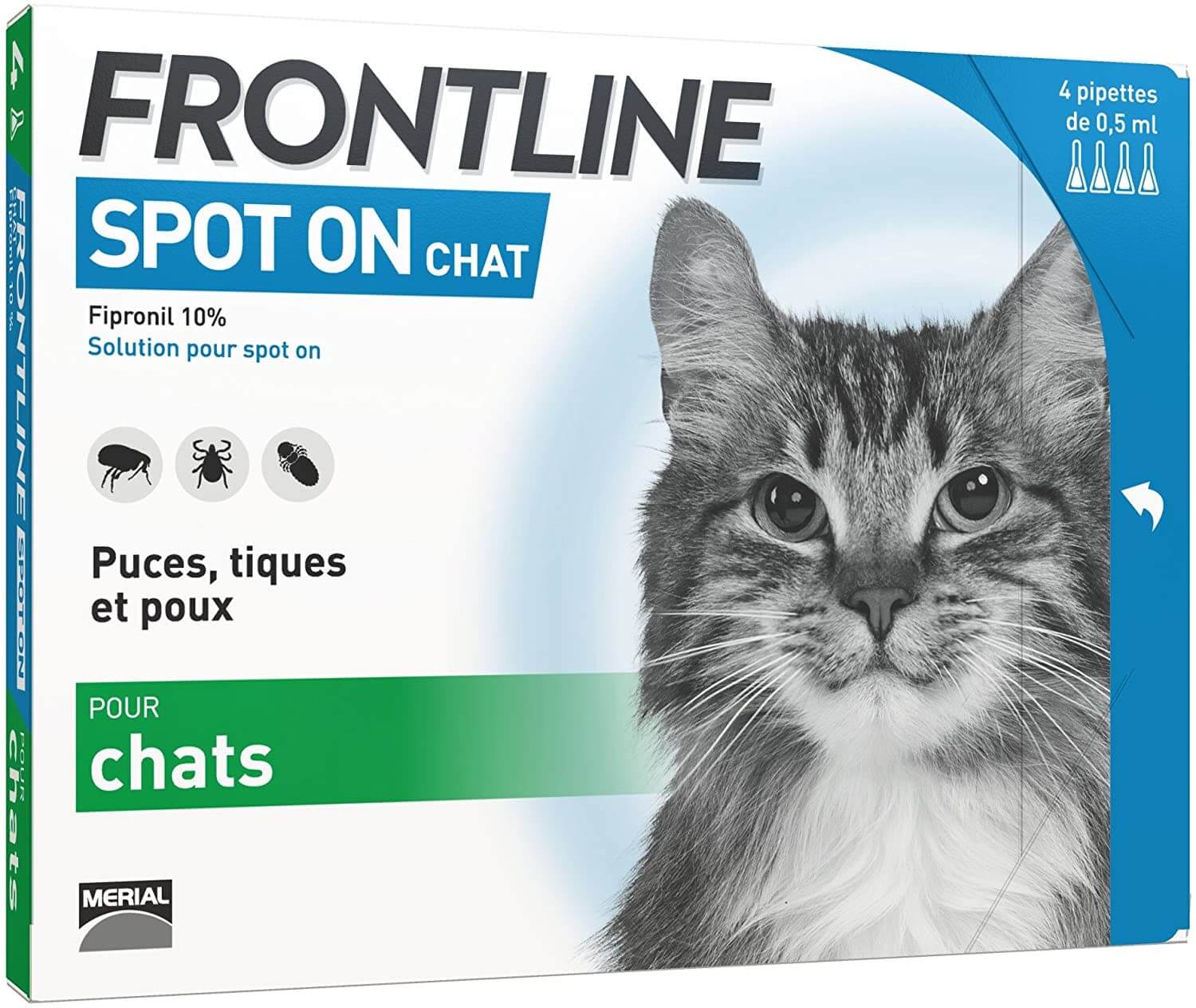 Frontline Spot On - Pipettes antiparasitaires pour chat