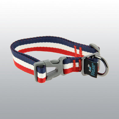 COLLIER BLEU BLANC ROUGE 23-35CM
