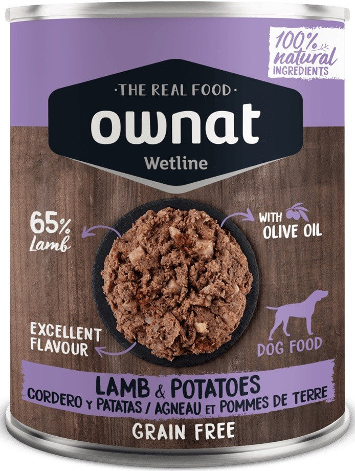 Ownat Grain Free Prime chien agneau et pommes de terre