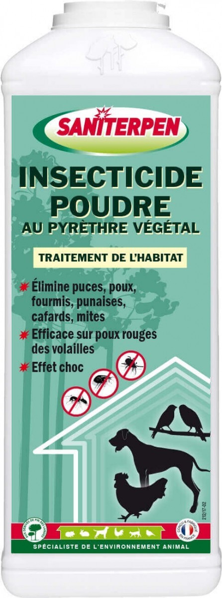 Saniterpen insecticide poudre au pyrèthre végétal