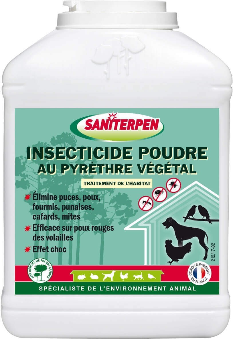 Saniterpen insecticide poudre au pyrèthre végétal