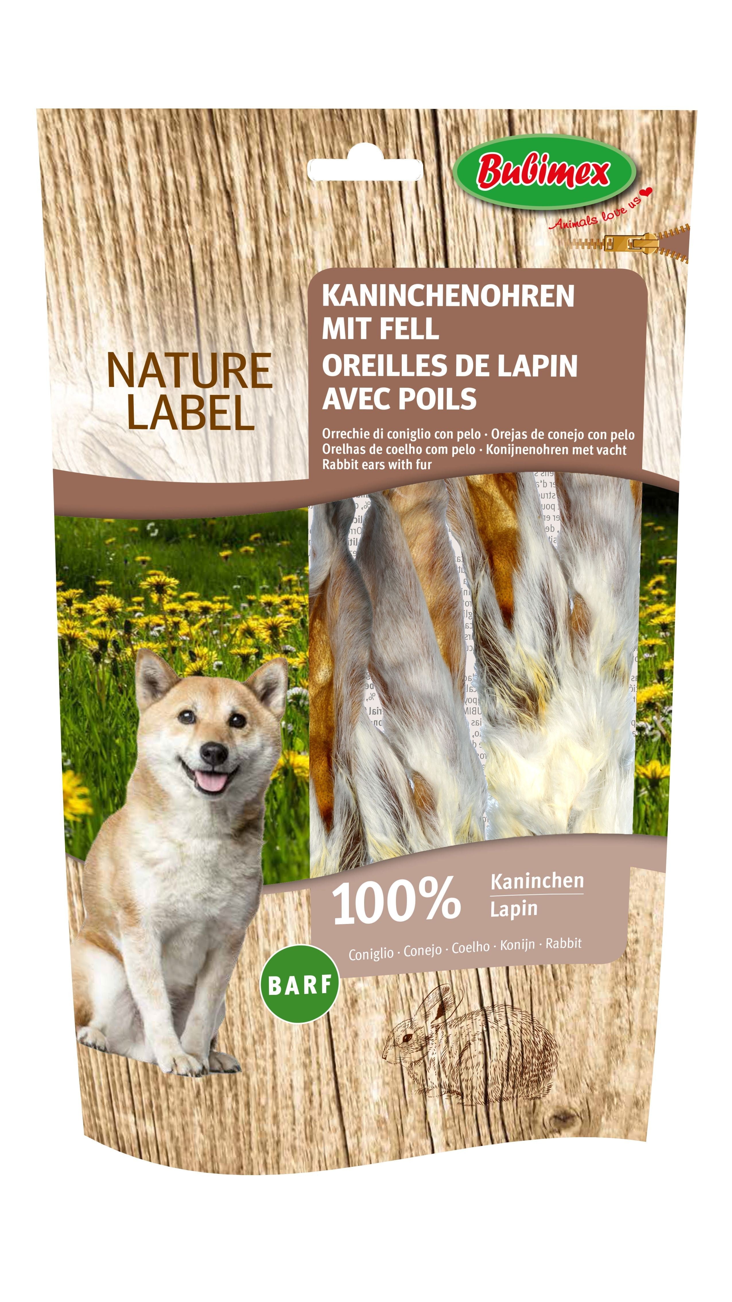 Oreilles de lapin avec poils
