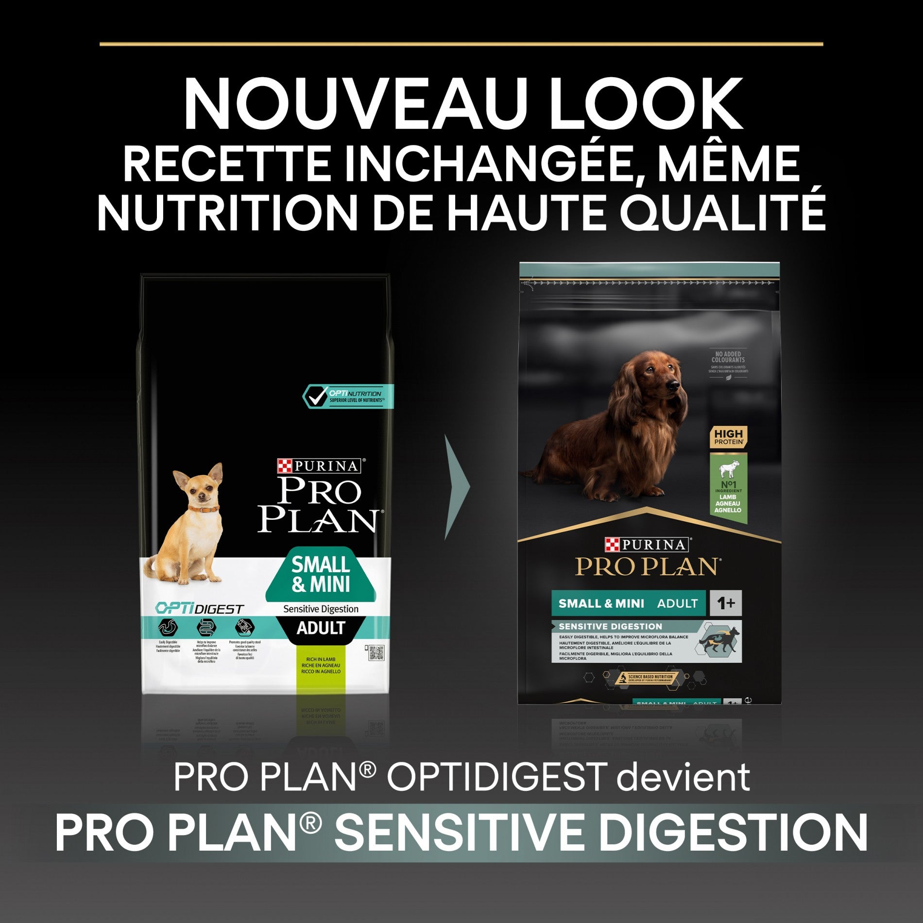PRO PLAN Sensitive Digestion Small & Mini Adult à la Agneau- Croquettes pour chien