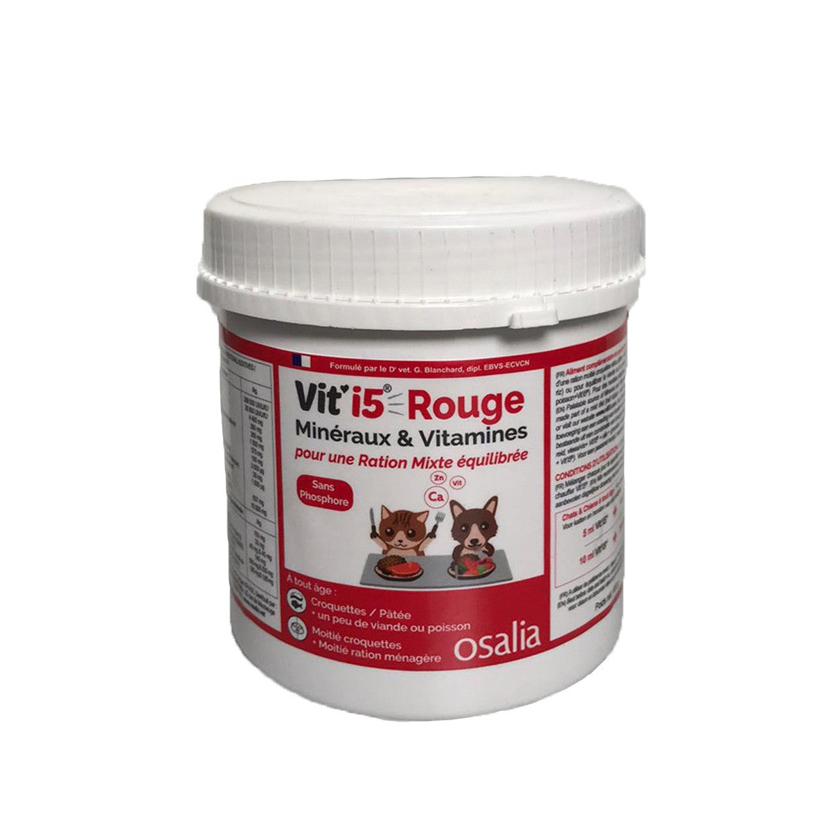 Vit'i5 Rouge - Chien et Chat de tout âge