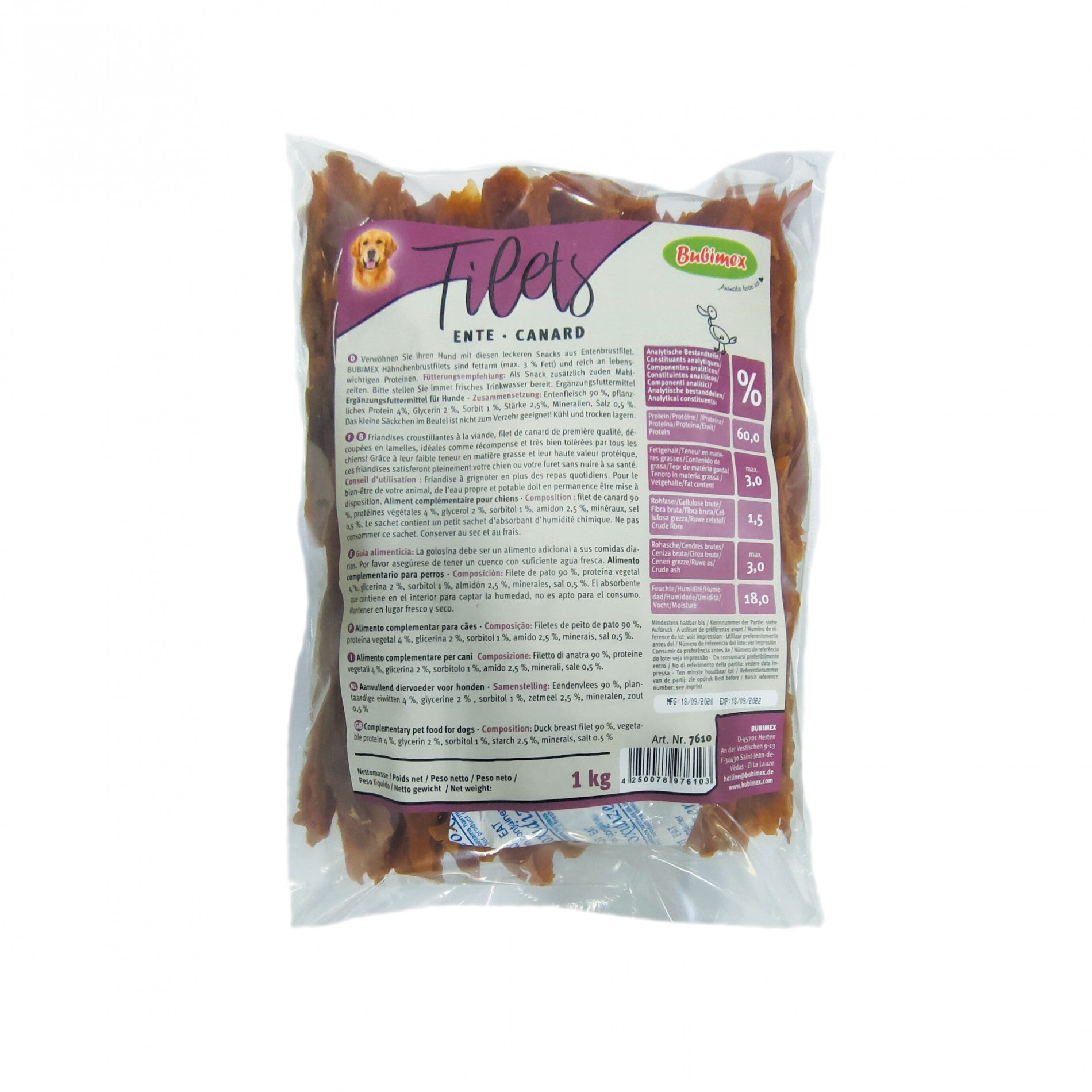 Filets de viande pour chien