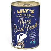 Lily's Kitchen Three Bird Feast - Pâtées de Noël aux 3 volailles pour chien