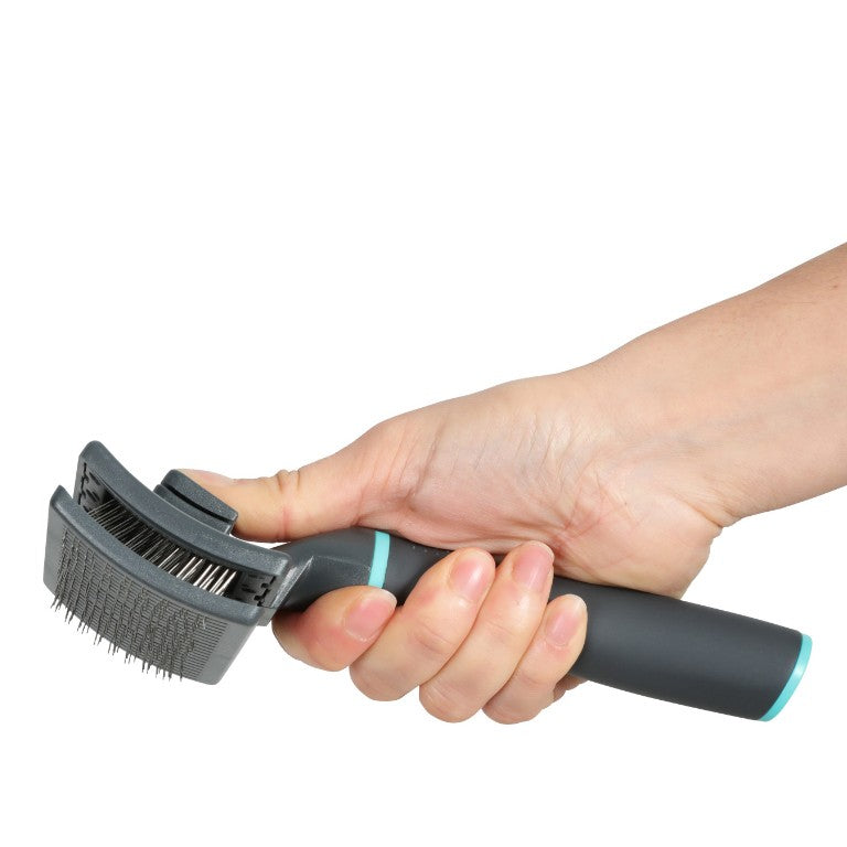 Brosse Anah Slicker rétractable pour chien