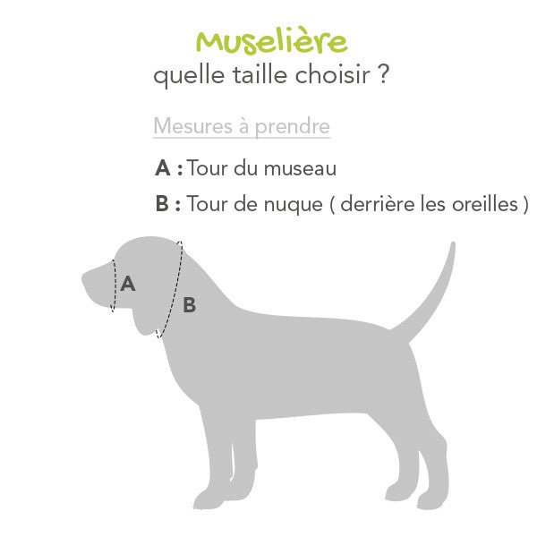 Museliere maillee reglable pour chien