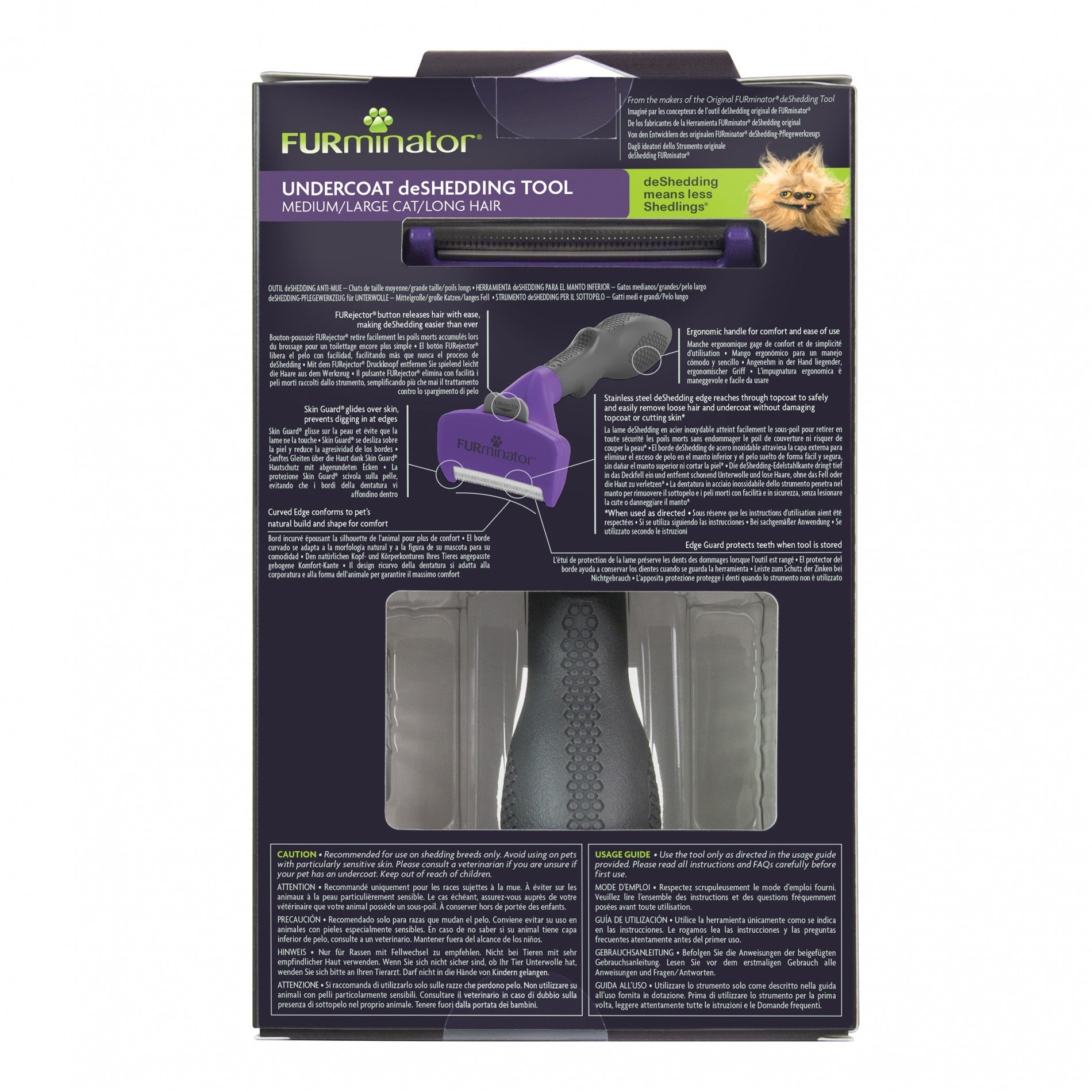 Brosse Furminator poils longs