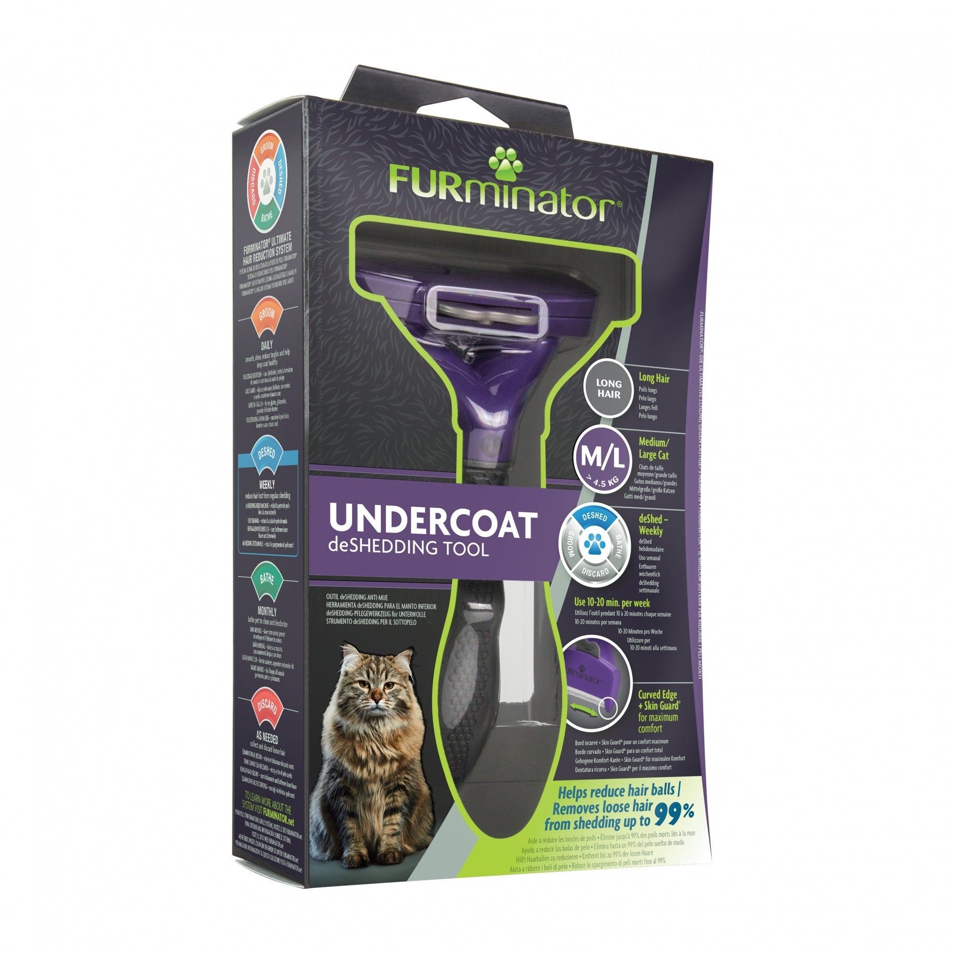 Brosse Furminator poils longs