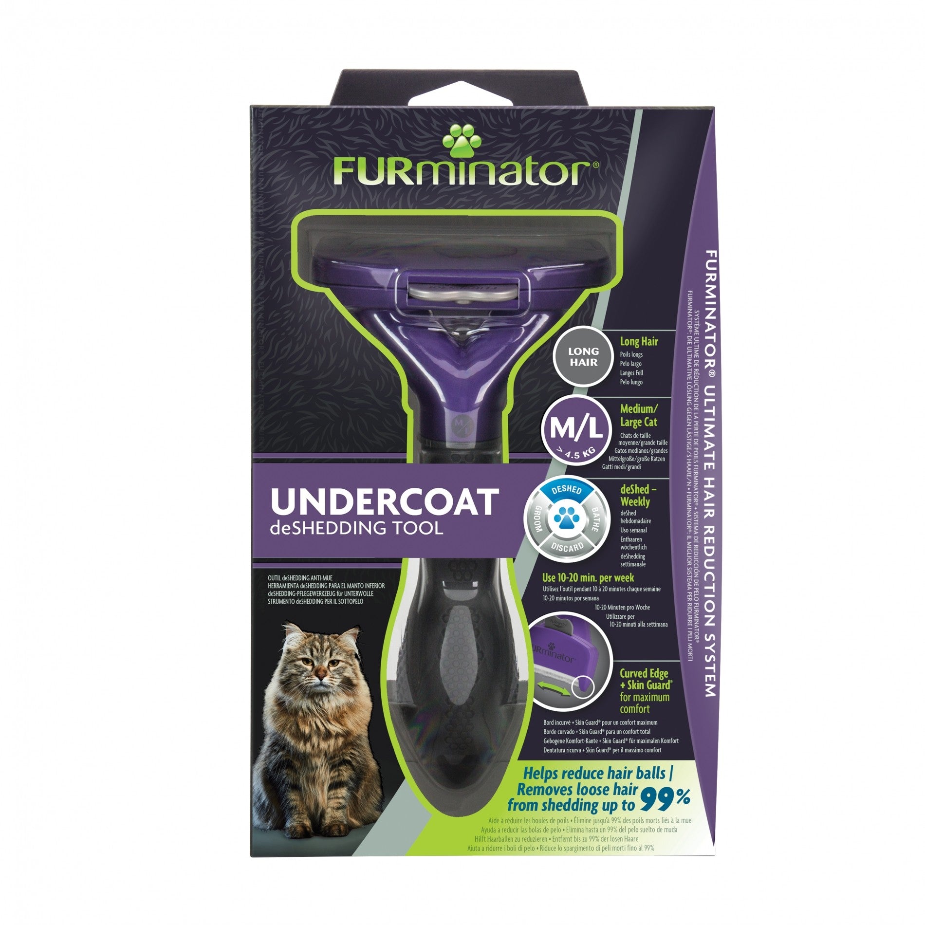 Brosse Furminator poils longs