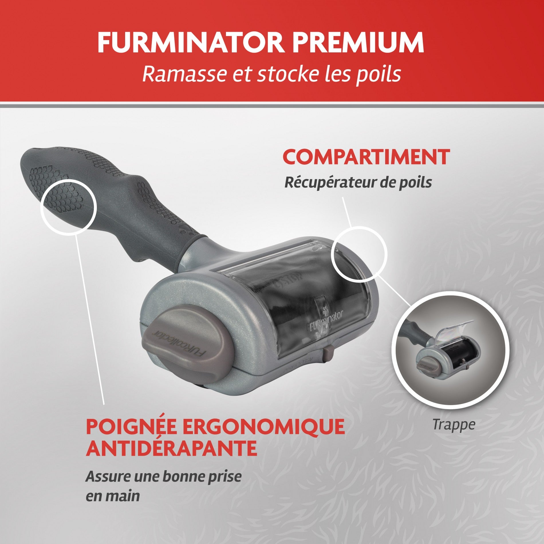 Rouleau ramasse-poils