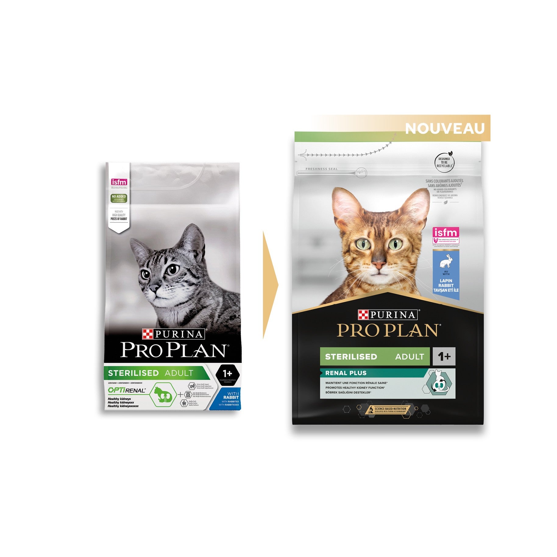 PRO PLAN Renal Plus Sterilised Adult au Lapin - Croquettes pour chat