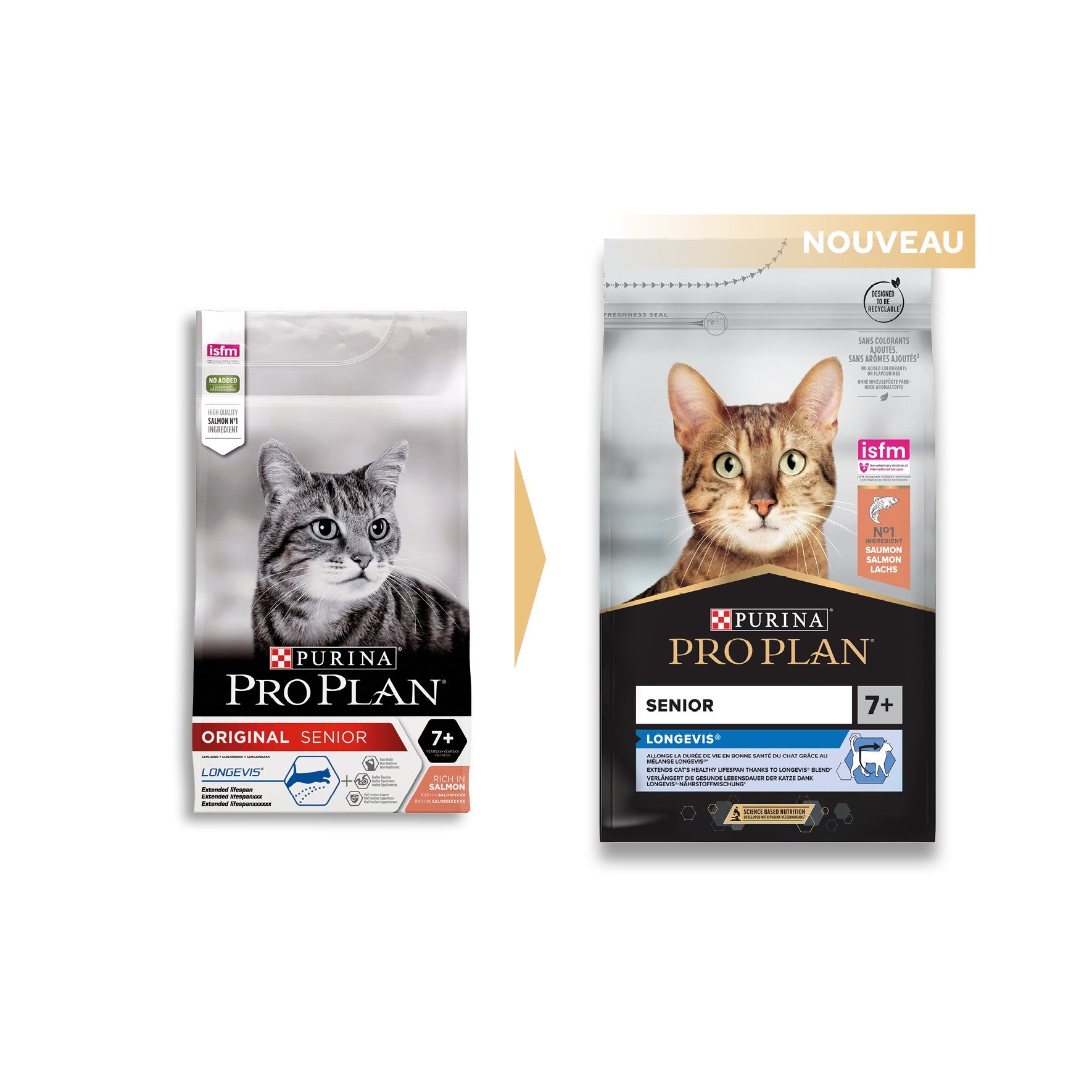 PRO PLAN Longevis Senior au Saumon - Croquettes pour chat