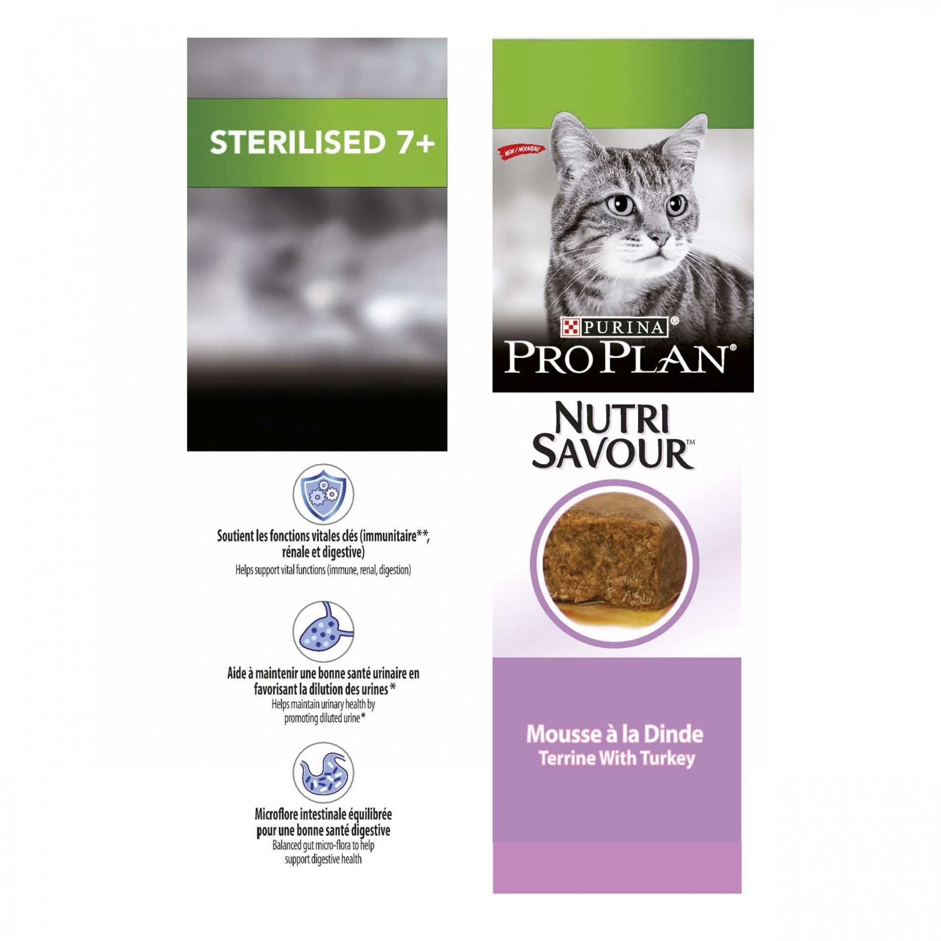 Proplan Nutrisavour Sterilised 7+ Longevis en mousse