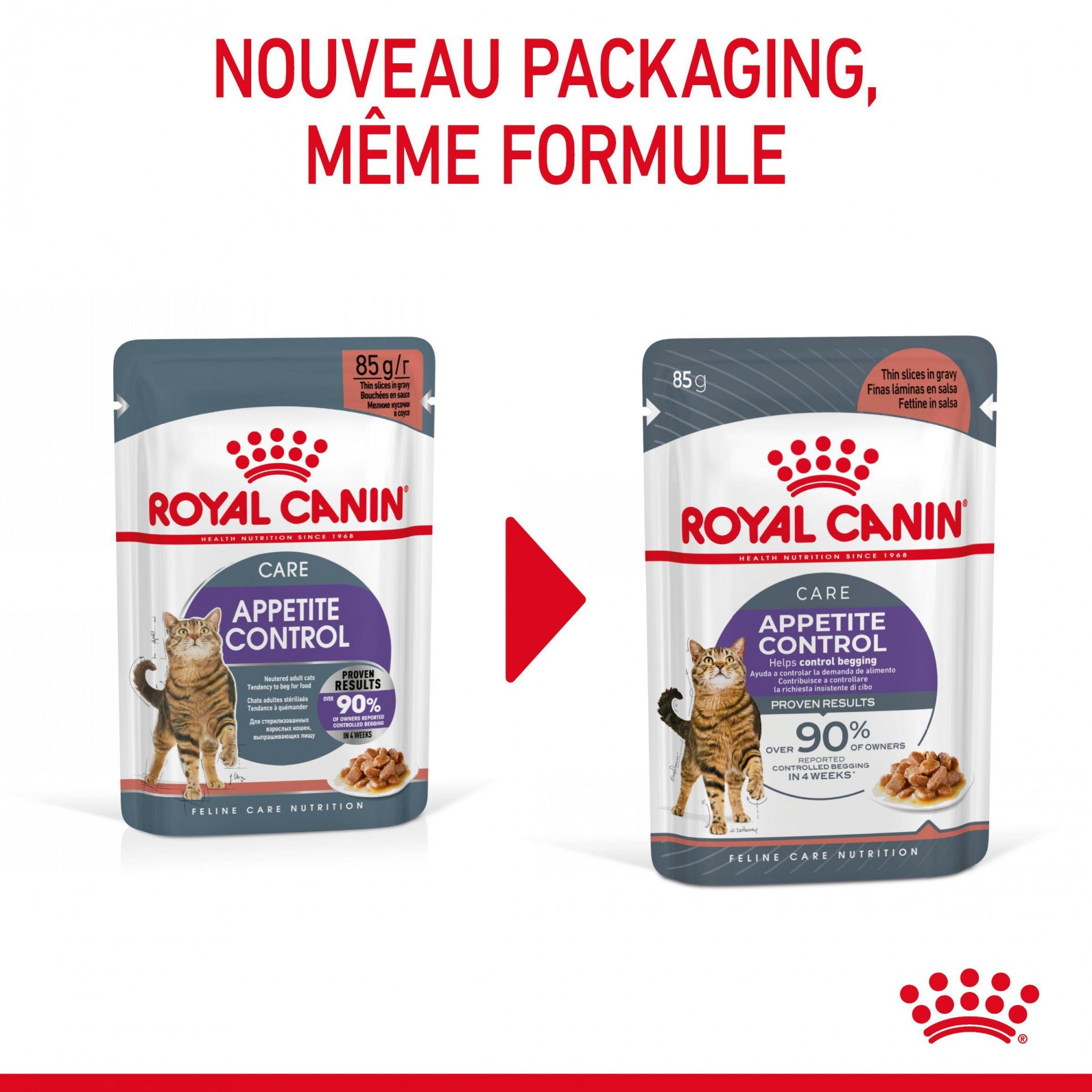 ROYAL CANIN Appetite Control Care en Sauce – Pâtée pour chat