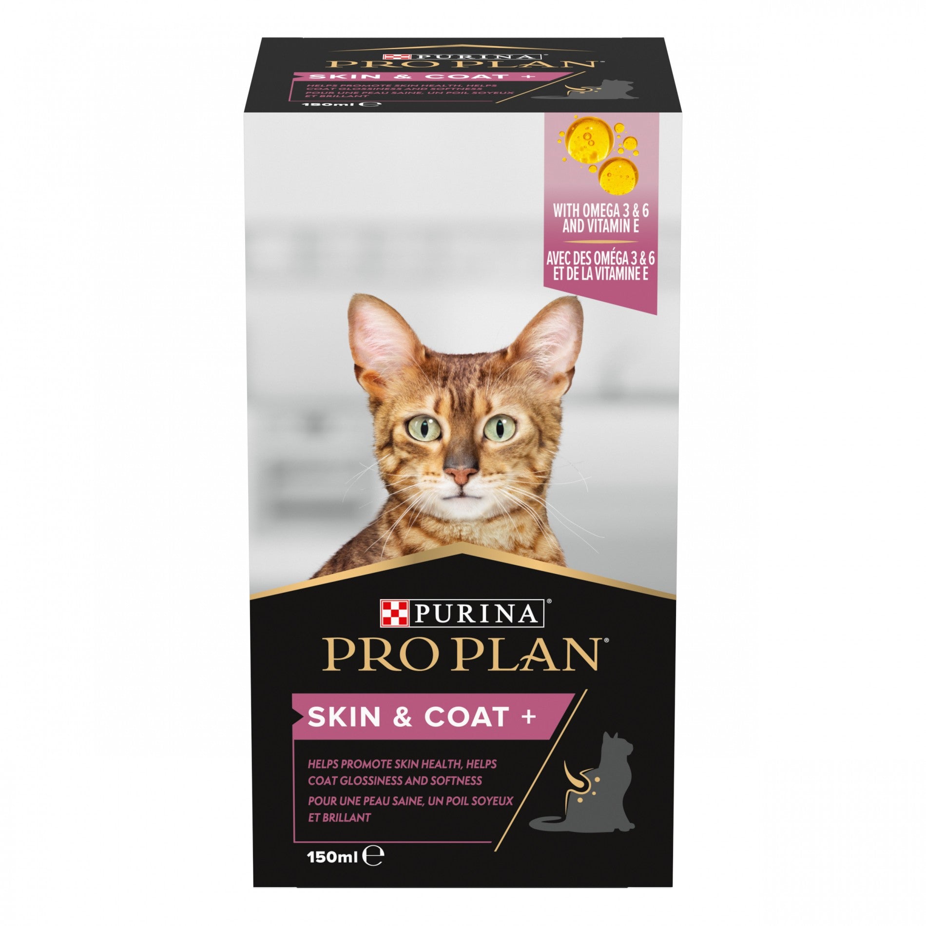 PRO PLAN Skin & Coat+ en huile - Aliment complémentaire pour chat