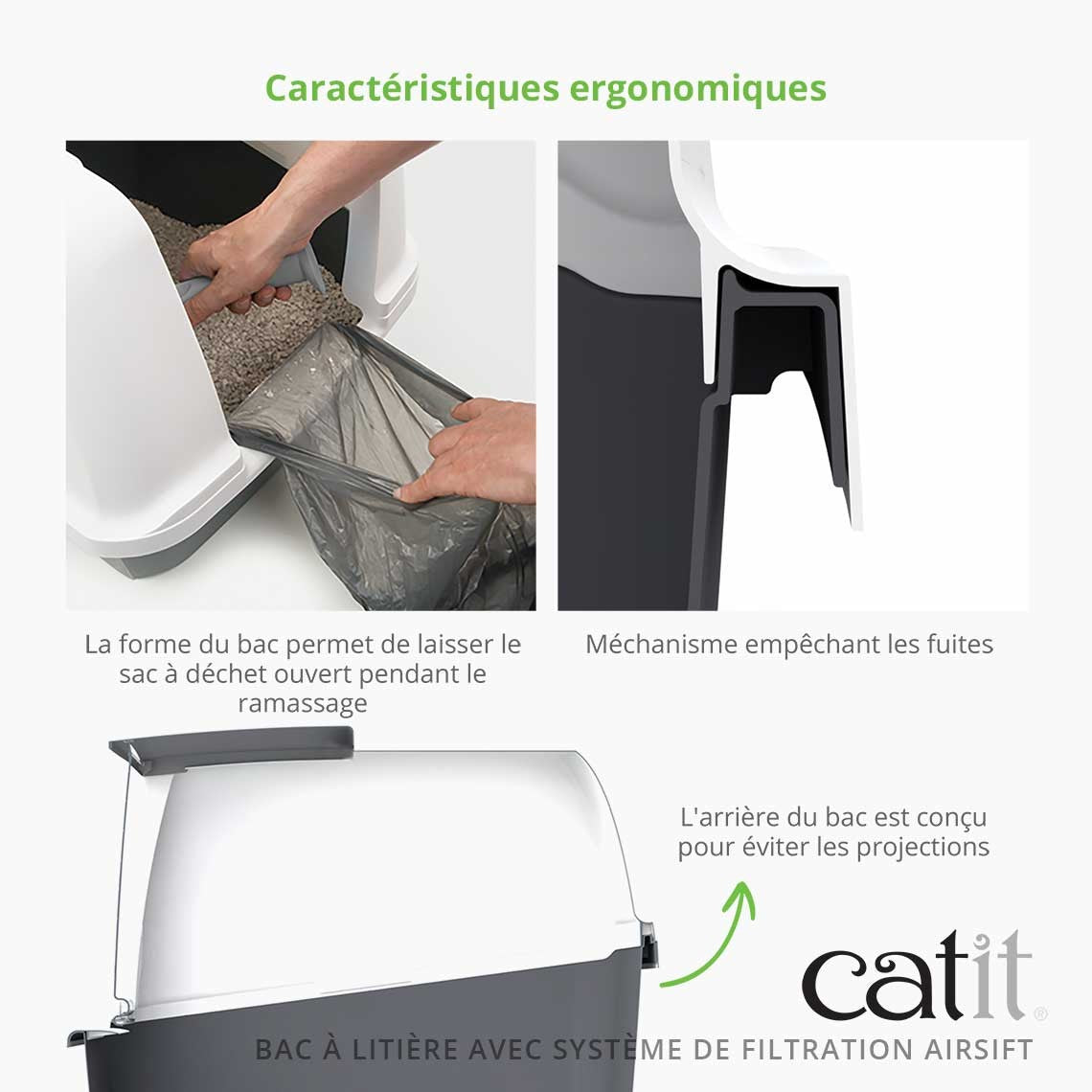 Maison de toilette avec système de filtration Airsift