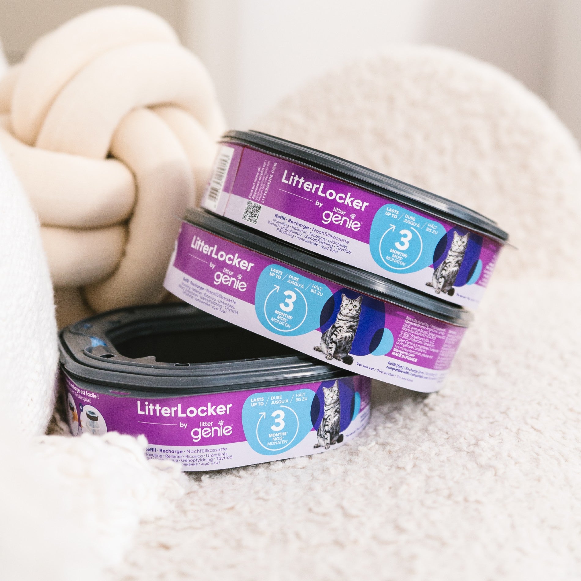 Recharge octogonale pour poubelle Litter Locker Fashion & Litter Genie