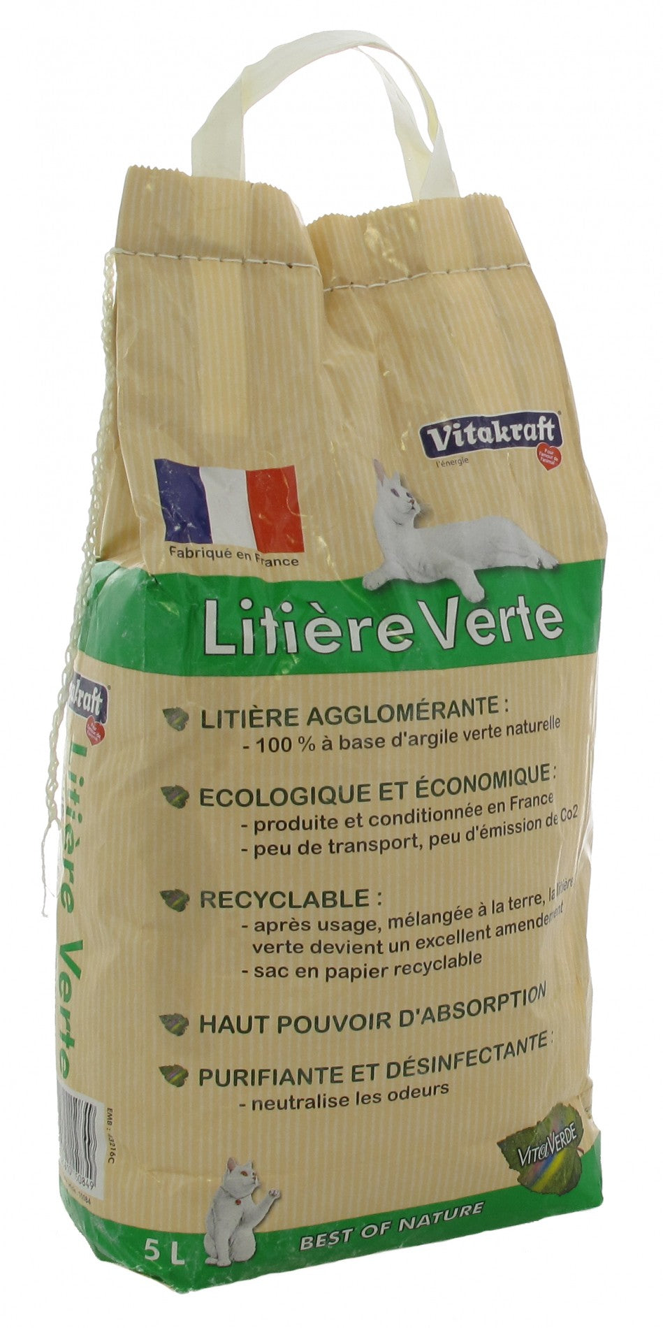 Litière Verte à l'argile