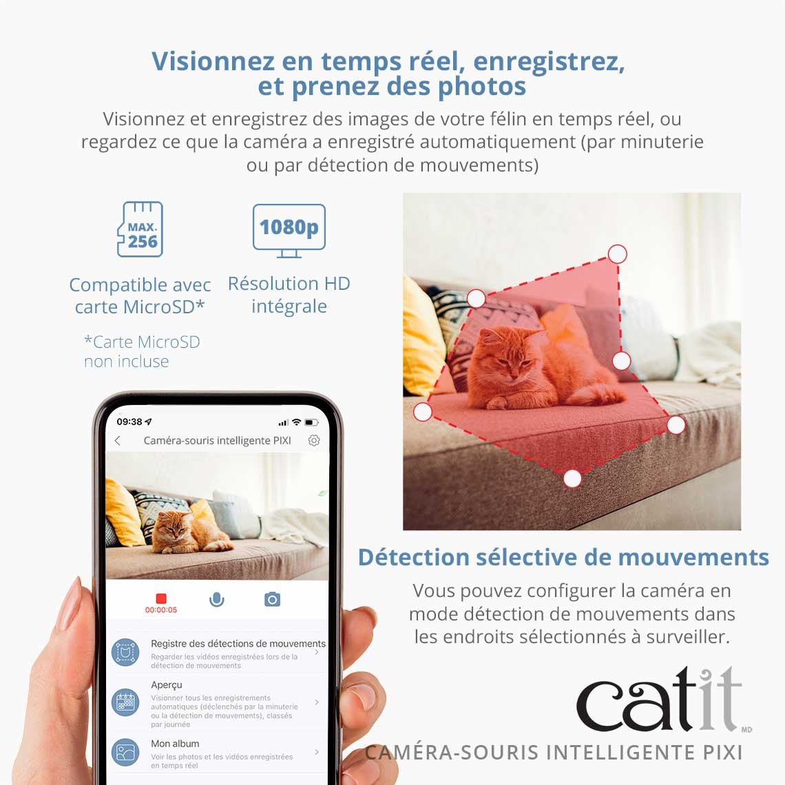 Caméra souris intelligente Pixi