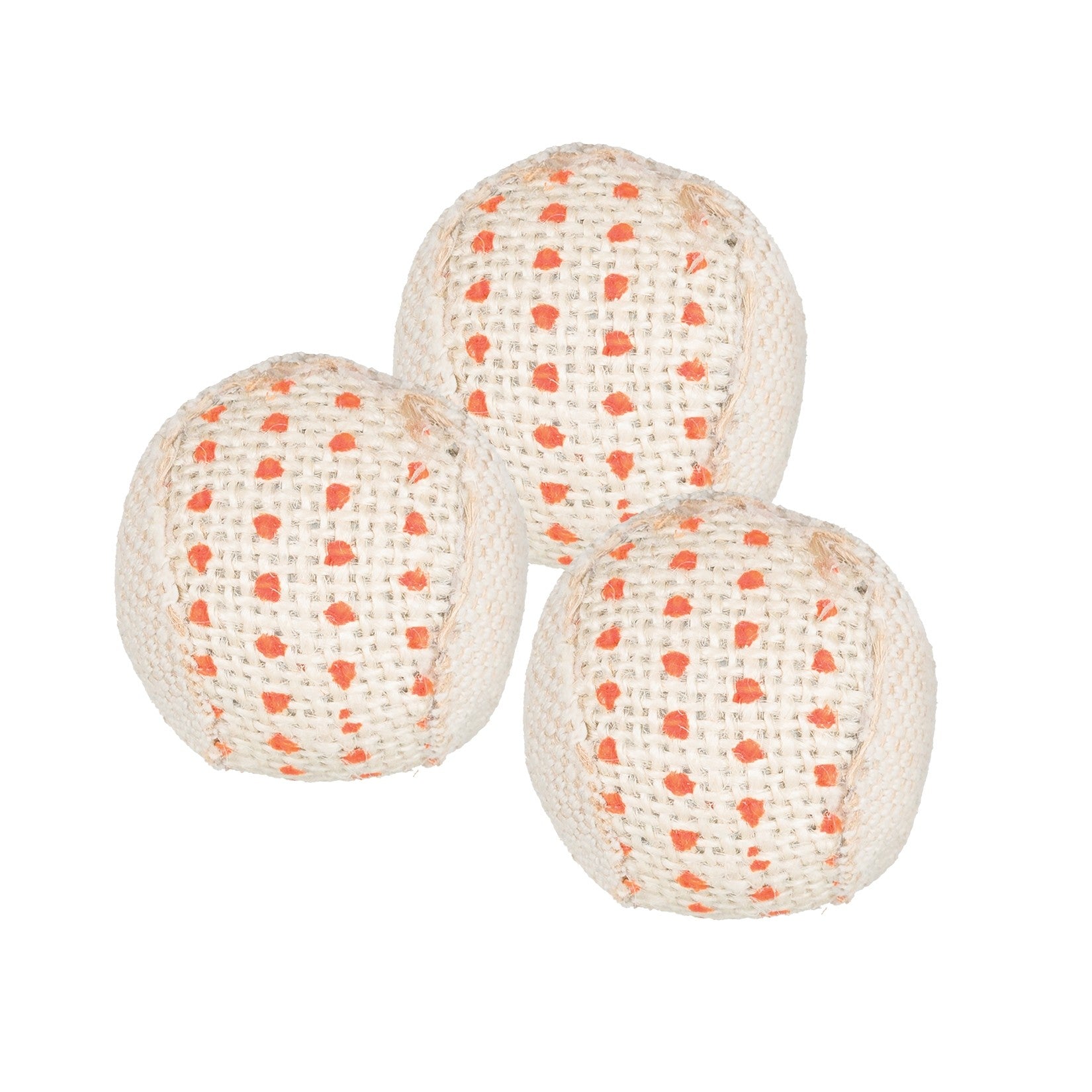 Lot de 3 balles en jute