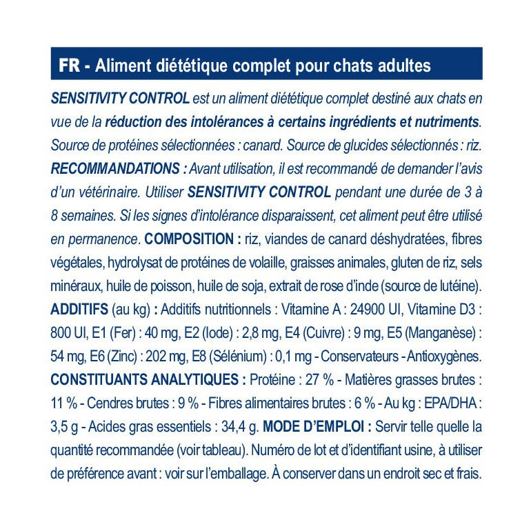 Royal Canin Veterinary Sensitivity Control