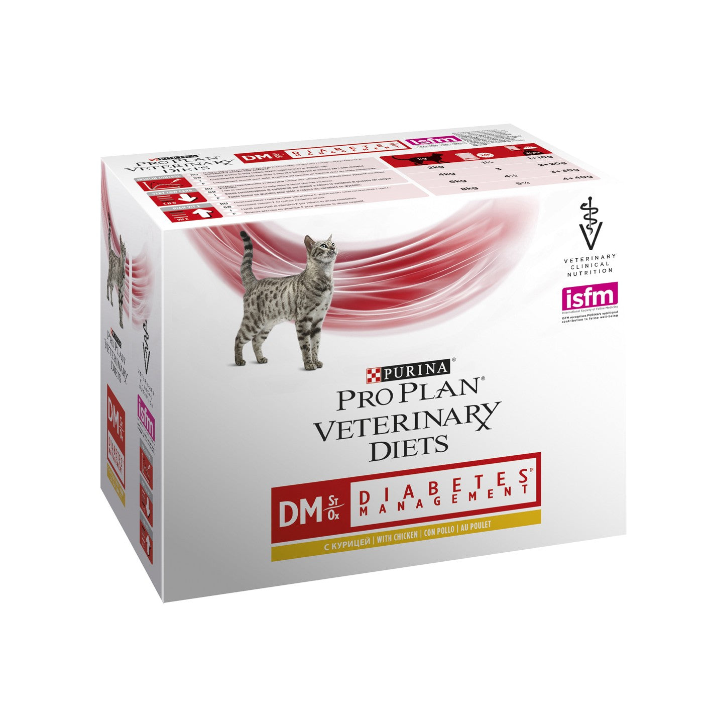 Pro Plan Veterinary Diets DM St/Ox Diabetes Management – Pâtées en bouchées pour chat