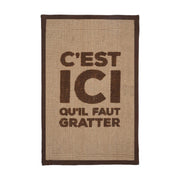 Tapis à griffer Here Rectangle – Marron