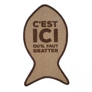 Tapis à griffer Here Fish – Marron