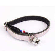 Collier en cuir Dakota – Rose poudré