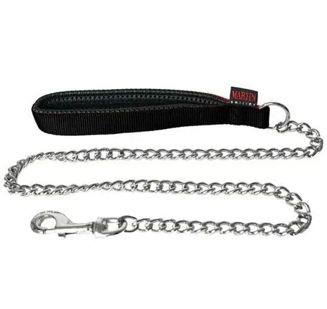 LAISSE NYLON POIGNEE CHAINE NOIR