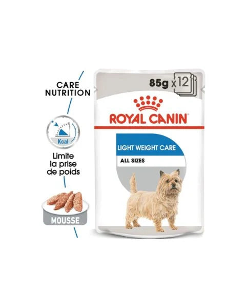 Royal Canin - Chien - Light Weight Care - Mousse - Sachets 12 x 85 g