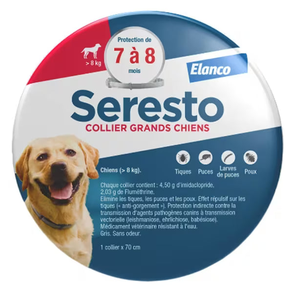 Seresto Collier antiparasitaire pour chien 1Option: Chien de moins de 8kg