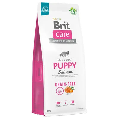 Brit Care Grain-free Puppy saumon, pommes de terre pour chiot DLUO courte et dépassée