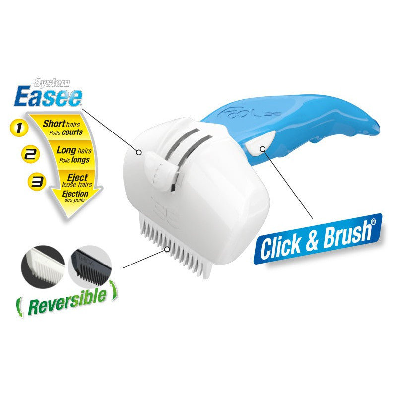 Brosse Foolee Easee Chien  1Taille: S  1Couleur: Bleu